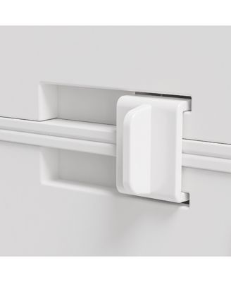 Portable Wardrobe Closet Folding Bedroom Armoire Clothes Storage Organizer with 8 Cube Compartments Hanging Rod Magnet Doors