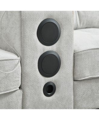 Modern U-shaped Sectional Sofa with Storage Ottomans