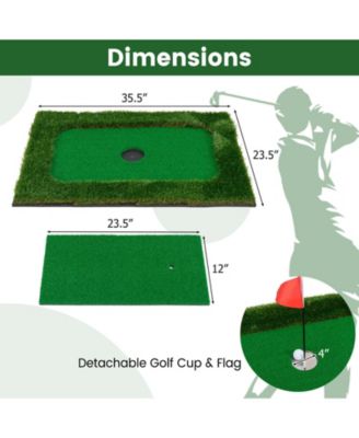 Floating Pool Golf Green Set with 6 Golf Balls & Flag