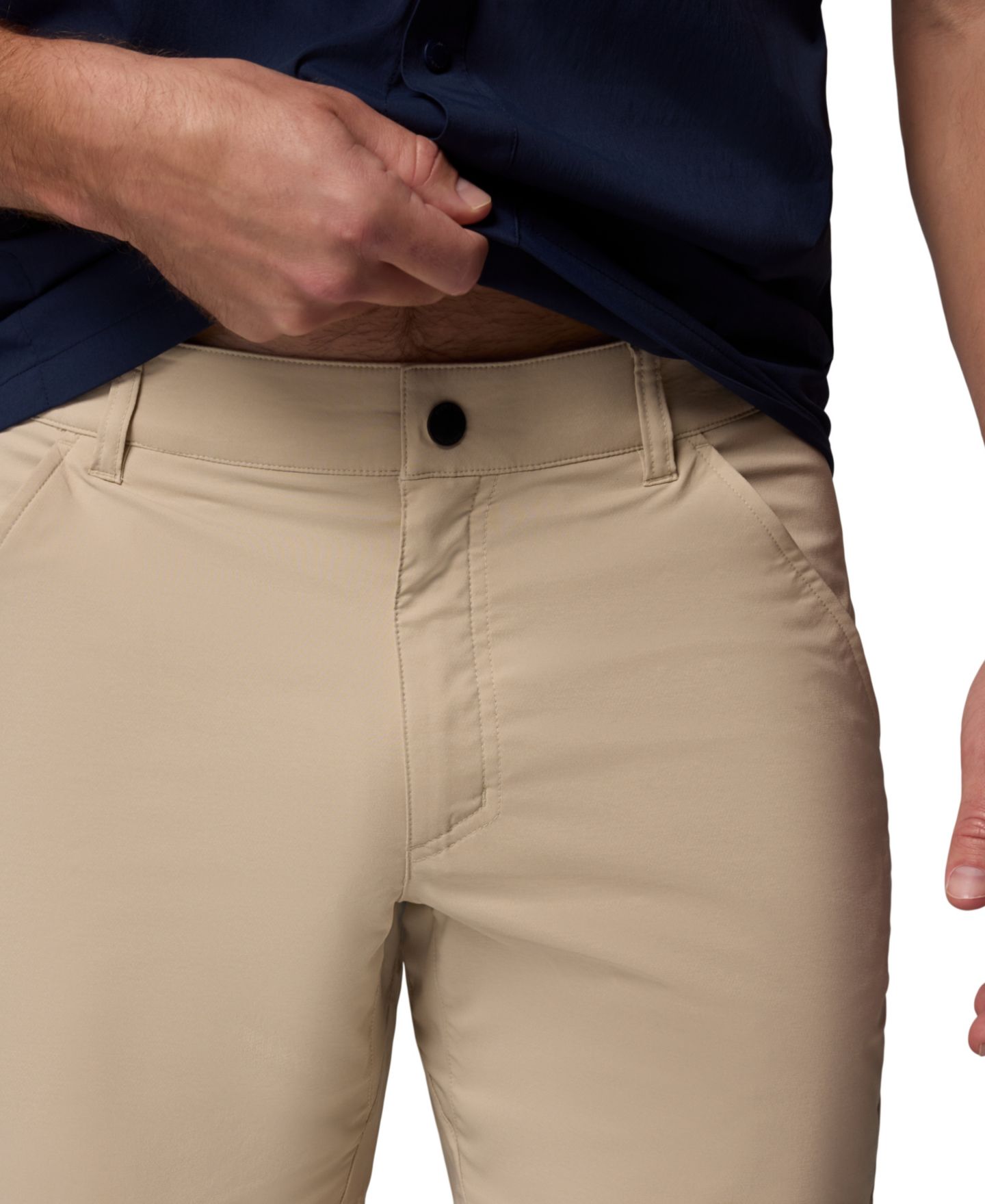 Мужские шорты Columbia Sage Peak Regular-Fit Chino, цвет: Серо-бежевый — фото 3
