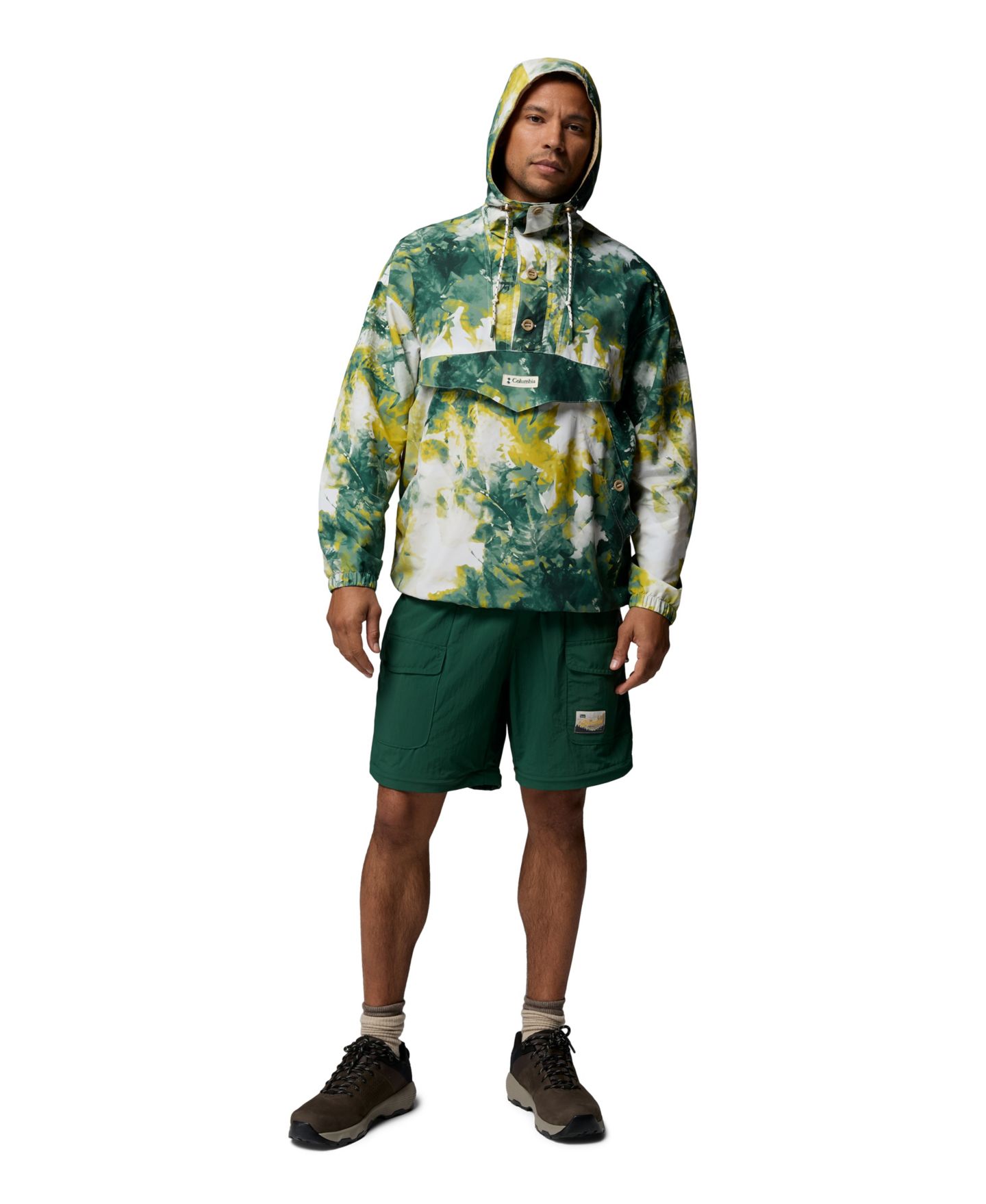 Мужские брюки Columbia Acker Rock Regular-Fit Convertible, цвет: Тёмно-зелёный — фото 10