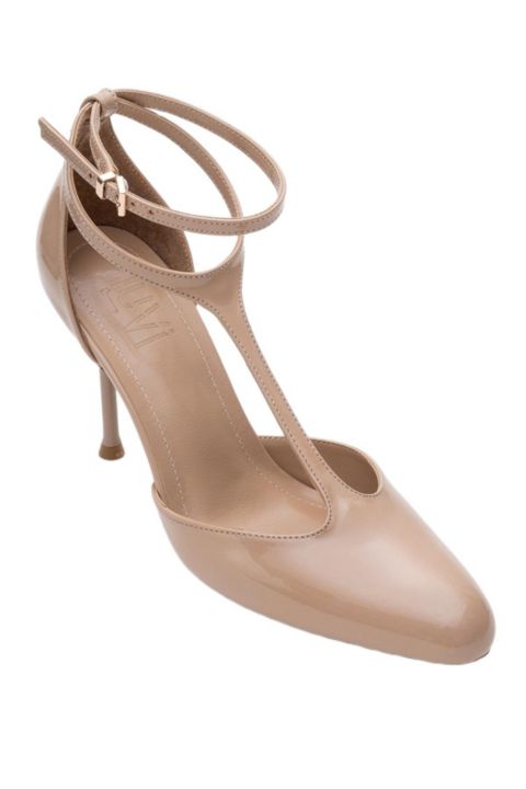 Женские туфли Prologue Shoes Jon T Strap Pump (Women), цвет: Бежевый лаковый