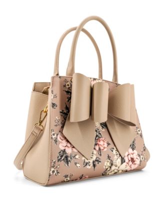 Rosalie Bow Top Handle Medium Satchel Bag