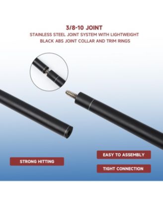 58" 2-Piece Matte Fiberglass Graphite Composite Billiard Pool Cue Stick for Men/Women