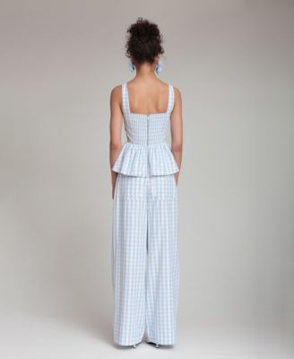 Women's Smocked Detail Peplum Top