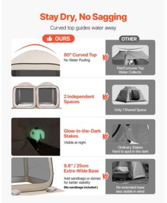 Pop-Up Screen House Tent with Carry Bag