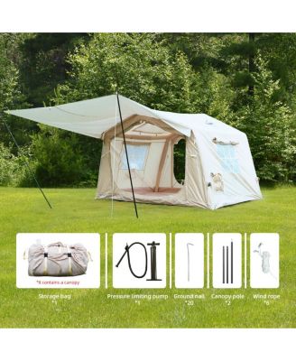 2025 Upgraded Inflatable Tent with Extended Awning