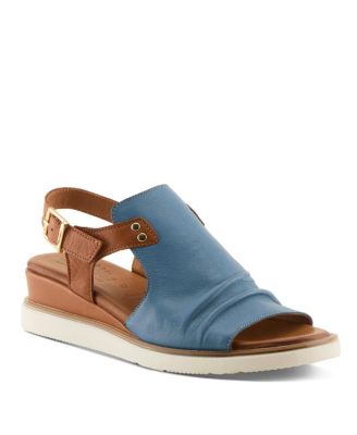 Locals Wedge Sandal with Leather Upper