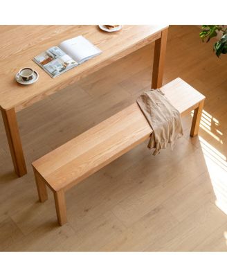 Streamdale Oak Wood for Dining Bench Table Bench for Living Room
