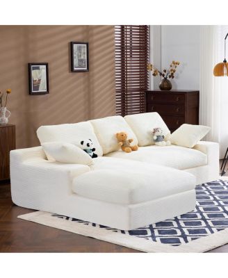 Corduroy Compressed Sofa: Soft, Skin-Friendly, Easy to Move