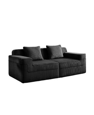 Cloud Boneless Sofa: Plush Corduroy, Unmatched Comfort, Easy Setup
