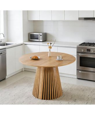 Extendable Mid-Century Modern Pedestal Dining/Coffee Table (6-10 People)