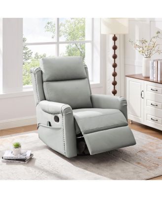 Streamdale Modern 8-Point Massage Recliner with Heat & Storage