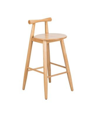  Grove Indoor Rubberwood Barstool, Natural Finished, Set of 2