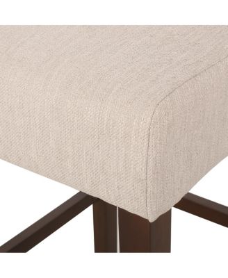 Streamdale Modern Minimalist Metal Bar Stool, Beige, 30" Height, Fabric Seat