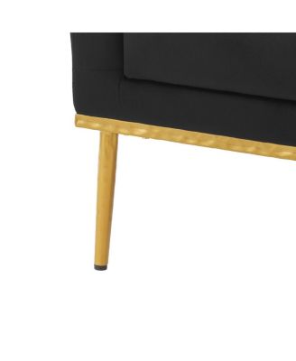 Modern Velvet Accent Armchair