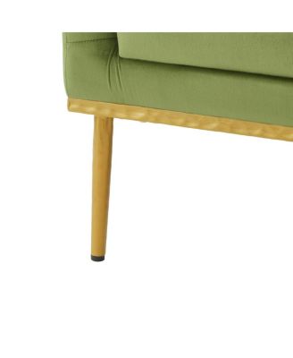 Modern Velvet Accent Armchair