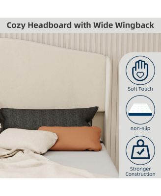 Velvet Upholstered Queen Bed