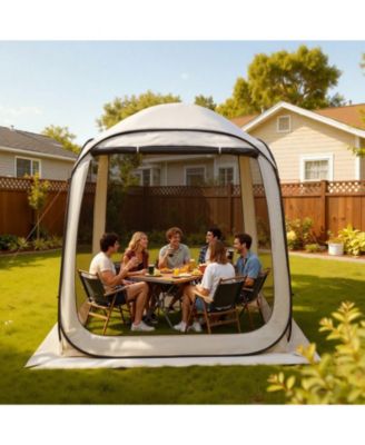 6 x 6 Ft Pop-Up Screen House Tent for 4-6 People with Carry Bag