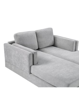  Modern Chaise Lounge Sofa Bed 53.5" Upholstered Sofa Couch