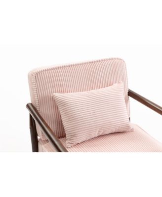 Storage Chair, Mid Century Modern Accent Chair with Wood Frame