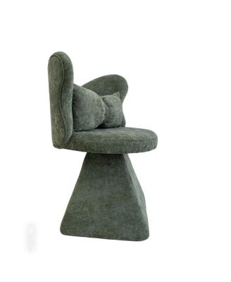 Vanity Chair with Butterfly Back Swivel Accent Dining Makeup Stool