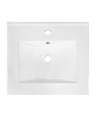 20" Wall Mounted Bathroom Vanity with Sink, Open Shelves Storage, Soft Close Door, Modern Floating Cabinet for Small Space