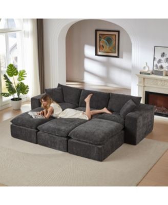 Streamdale Modern Chenille Cloud Sofa - Freely Combinable & Comfortable