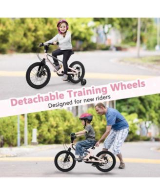 16 Inch Kids Bike Lightweight with Detachable Training Wheels-4-7 Years