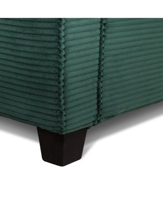 Modern Corduroy 2-Seater Sofa with Removable Cushions & Padded Armrests