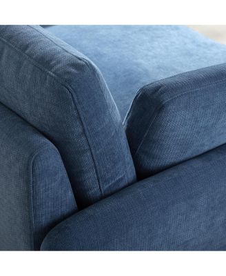 Oversized Chenille Sofa Chair, Wide Seat Accent Chair, Modern Comfy Armchair