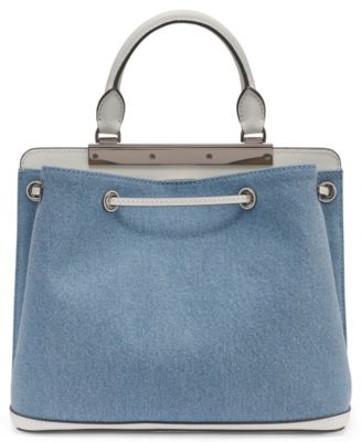 Evelina Drawstring Small Bucket Bag