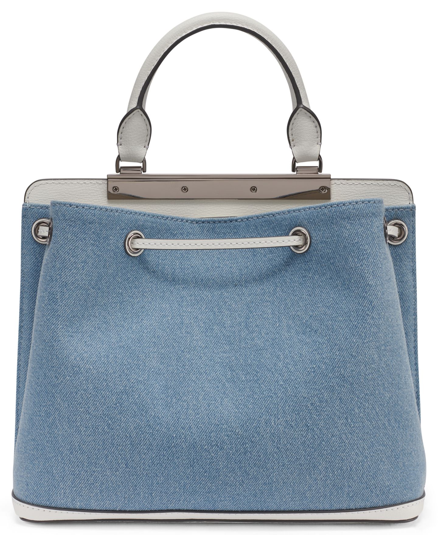 Женская сумка KARL LAGERFELD PARIS Evelina Small Bucket Handbag, цвет: Джинсовый — фото 2