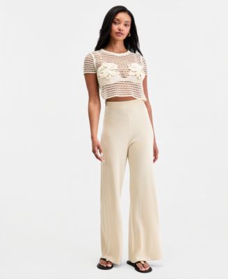 Women's Shimmer Knit Pull-On Pants