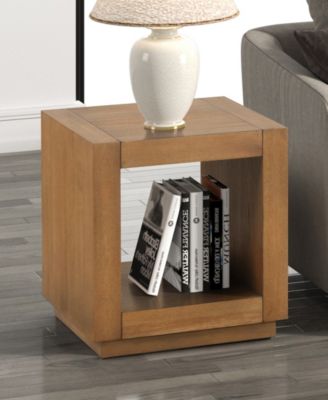 Gryel 20" Bottom Shelf Square End Table