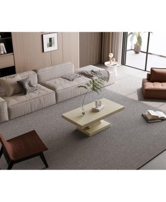 Streamdale 47" Modern Cross Leg Coffee Table with Storage