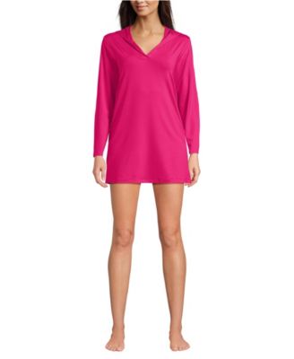 Women's SunShade UPF 50 Hooded Mini Swim Swim Cover-Up Dress