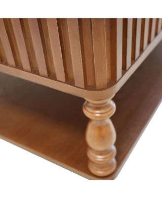 Vintage Lift Top Coffee Table - Solid Wood, Tool-Free Assembly