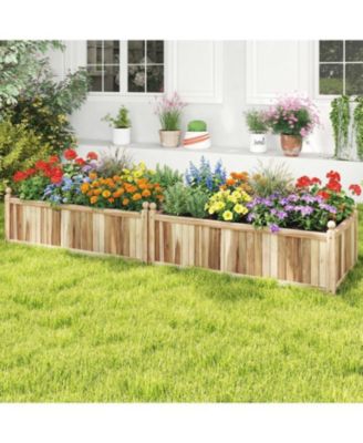 Acacia Wood Raised Garden Bed with Protective Liner