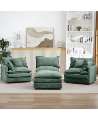 Modular Sectional Sofa, 102" L-Shaped Couch Set