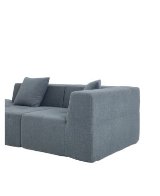 Modern Modular Sectional Single Sofa Couch Accent Armless Chair