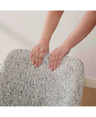 Modern Minimalist Chenille Upholstered Dining Chair Set of 4