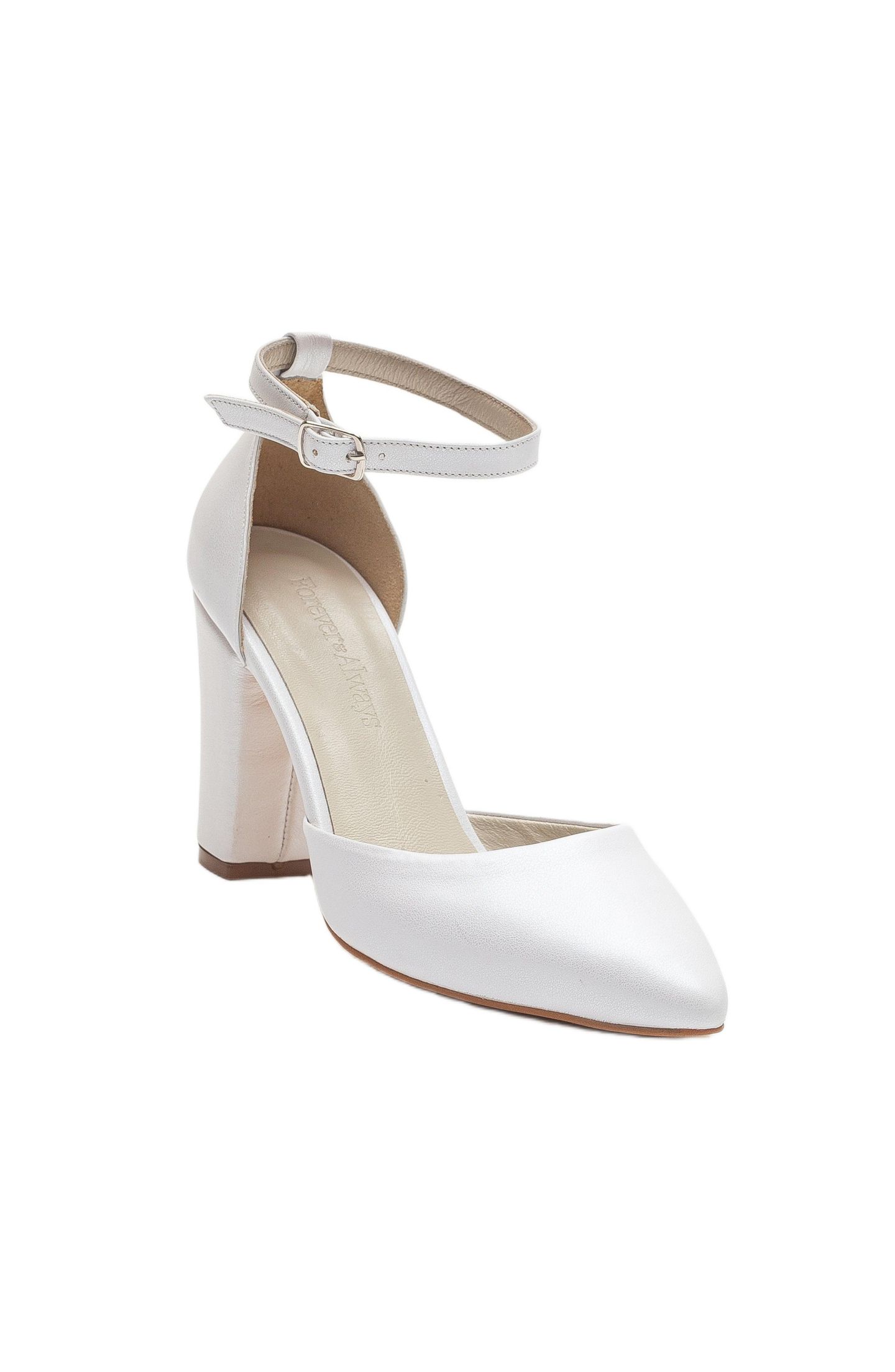 Женские туфли Forever & Always Shoes Rossella Leather Block Heel — фото 1