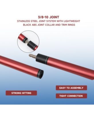 58" 2-Piece Matte Blue Fiberglass Graphite Composite Billiard Pool Cue Stick