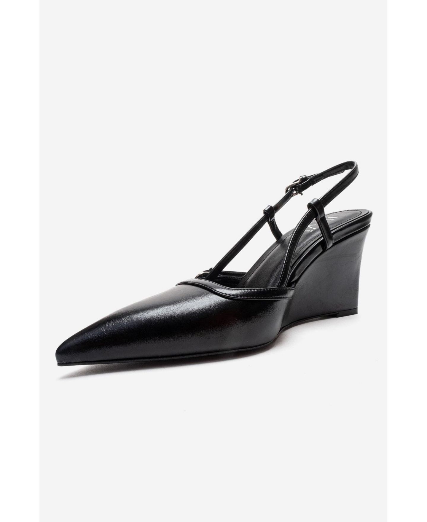Женские туфли Prologue Shoes Celia Pointed Toe Wedge Pump, цвет: Чёрный — фото 3