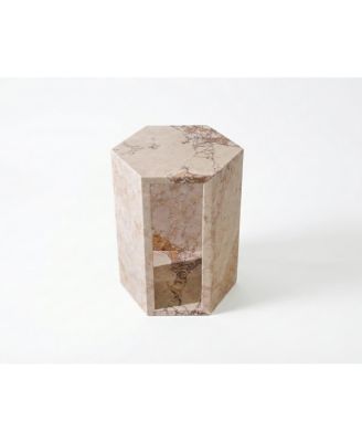 Luxury Marble Hexagon Side Table
