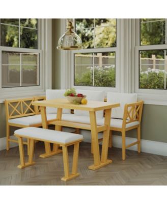 Farmhouse Kitchen Nook Dining Set - 6 Piece