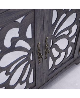 Elegant sideboard with 2 mirrored doors and storage