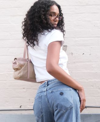 Women's Selena Lace Wide-Leg Baggy Jeans