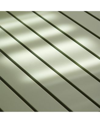 Sella long green outdoor dining table for villa, courtyard, balcony, garden